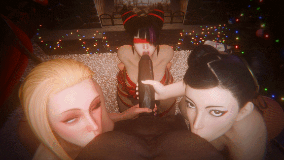 [3D/无修/CV]Lazper 12月新作：春丽+嘉米+美+哈莉 [517.5MB]-1.gif