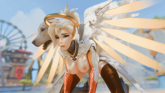 [3D/无修/CV] FraxXlr 4月新作:黑百合+天使 性感御姐激情爆肏中出 [936M/UC]-1.gif