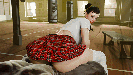 [3D/无修/CV] SaveAss 4月新作:莉莉+艾玛+春丽+2B 性感御姐制服诱惑黑色巨根后入爆肏 [6.8G/UC]-4.gif