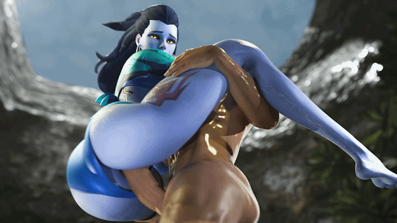 [3D/无修/CV] StarryJossy 6月新作:玛莉卡+伊芙+黑百合+阿卡丽+蒂法 被强制顶墙侵犯中出 [1.6G/UC]-5.gif