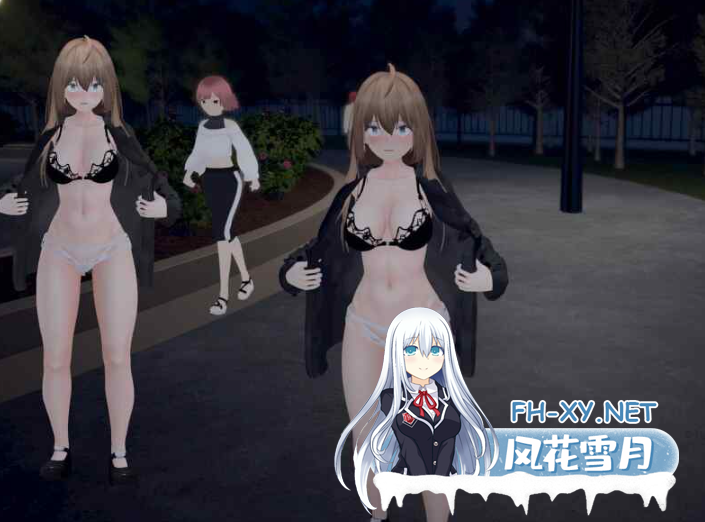 PC[3D动态沙盒恶堕]户外露出少女莉娜 野外露出少女レナちゃん 官中+内置全解锁[1.86G]-2.png