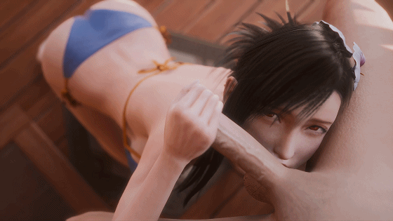 JuicyNeko 2月新作：Tifa – Resort Blowjob 蒂法 [3D/无修/CV]-2.gif