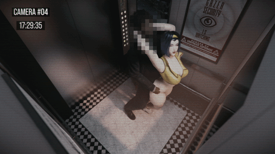 lewdgazer 3月新作：Faye 菲‧瓦伦坦 性感女神电梯内刺激性交-3.gif