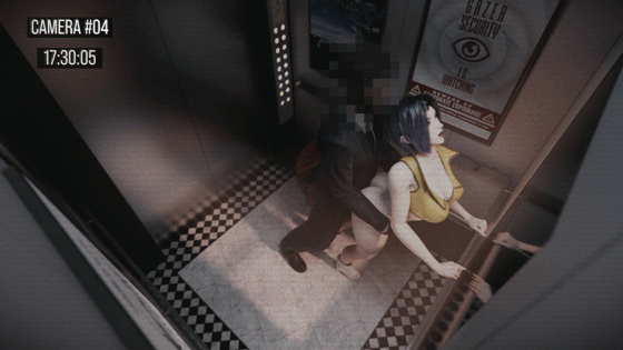 lewdgazer 3月新作：Faye 菲‧瓦伦坦 性感女神电梯内刺激性交-6.gif